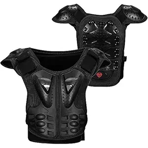 Kids Armor Vest Detachable Body Chest Spine Back Protector Vest Protective Jacket for Cycling Skating Skiing Skateboarding