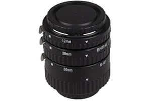 YIDOBLO Meike MK-N-AF1-B 3er Set Verlängerungsringe für Nikon SLR Kamera