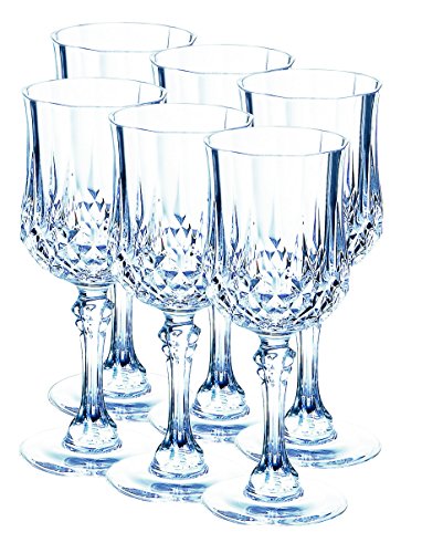 Cristal d'Arcques, Serie Longchamp, copas de licor 12 cl en el conjunt