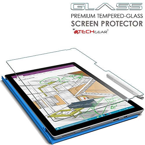 TECHGEAR® Microsoft Surface Pro 4 (31,2 cm Bildschirm) echtes Sekuritglas Displayschutzfolie Guard Cover - 3