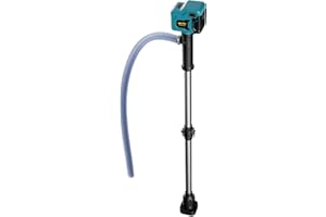 Mellif Akku Regenfasspumpe Wasserpumpe für Makita Akku 18V, max. Fördermenge 2725 L/h,Förderhöhe 8 m, Tauchdruckpumpe, bürstenlos Motor Automatisch Stop, mit Wasserrohr für Garten,Pool (ohne Akku)