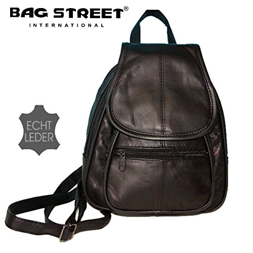 Preisvergleich Produktbild Bag Street Rucksack, Schulrucksack, Freizeitrucksack, Leder Tasche, City Rucksack 6625