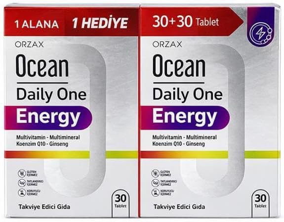 Orzax Ocean Daily One Energy 30+30 Tablet | Gıda takviyesi