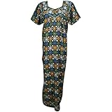 Indiatrendzs Women Nighty Cotton Blend Printed Summer Nightwear Nightgown (Chest 46) (Multi-Color -1)