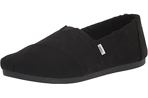 TOMS Girl's Glitter Alpargata Loafer Flat