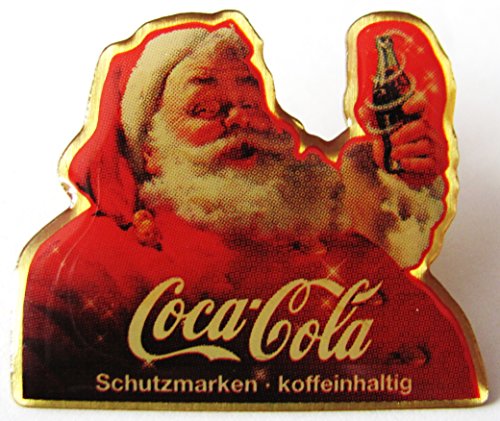 Preisvergleich Produktbild Coca Cola - Weihnachtsmann mit Cola Flasche - Motiv 6 - Pin aus Metall