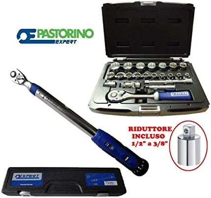 Torque Wrench 20 – 100 Nm 1/2 "PASTORINO Expert + CASS. 764 and 22 3/8 "Ut.