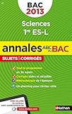 Image de ANNALES BAC 2013 SCIENCES 1ERE