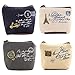 Price comparison product image Coin Pouch, Pack of 4 Canvas Cash Money Coin Purse Wallet Zipper Seashell Shape Small Changes Square Bag for Girls Women Kids