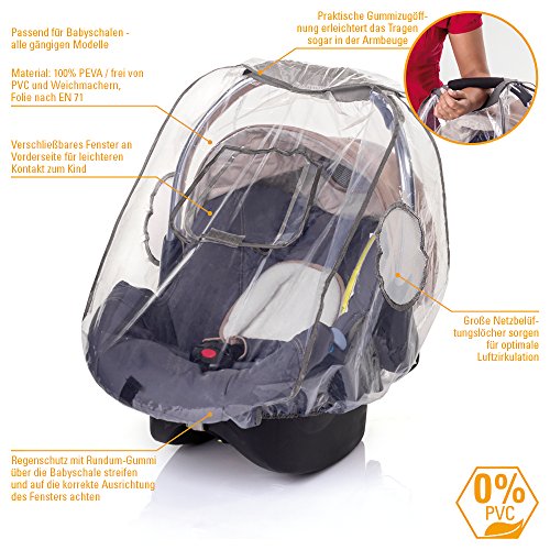 DIAGO 30001.75081 Komfort Regenschutz Babyschale - 2