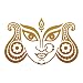 Durga Devi Face Car Sticker Copper Colour for Rear Glass RS.249.00