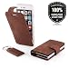 Produktbild Leder Geschenkset Flip Handy Schutzhülle, RFID Card Holder, Schlüsselring - Farbe Nussbraun für Samsung Galaxy S7 Edge G935