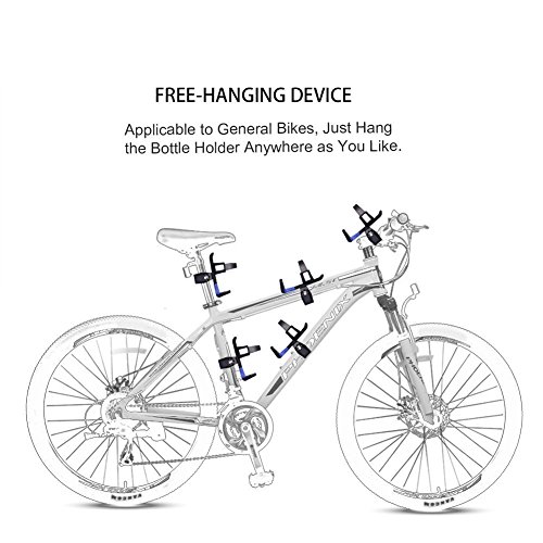 Magic Zone Einstellbare Fahrrad Fahrrad Aluminium Wasser Flasche Käfig Halter Rack - 7