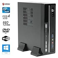 SNOGARD Mini-SSD-PC Office/Multimedia Computer inkl. Windows10 64-Bit &amp; WLAN | Intel Core i5-7500T, HD 630 Grafik, 8GB DDR4 RAM, 120GB SSD + 2TB HDD, DVD±RW | High Performance Desktop-PC • Silent Office Business Multimedia Workstation