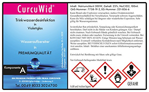 Natriumchlorit 25% + Salzsäure 4% Set 2x100ml zum Mega-Preis! In hochwertiger Violettglasflasche! - 2