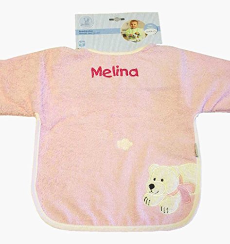 Sterntaler Baby-und Kinder Ärmellätzchen Ella 100% Baumwolle mit Ihrem Wunschnamen bestickt, ideales und persönliches Geschenk für werdende Eltern zur Geburt, Taufe, Ostern, Weihnachten