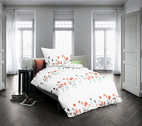 fleuresse 153570 Fb. 9 Seersucker-Bettwäsche bügelfrei, 135 x 200 cm, multicolor - 2