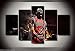 Produktbild Chicago Bulls NBA Poster Bild Kunstdruck Leinwand 5 Stück