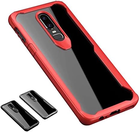 Shanlove Oneplus 6 Phone Case, Ultra-Thin Impact Resistant Flexible Soft Transparent TPU Case Cover HD Transparent Anti-Scratch Protective Bumper Shell for Oneplus 6,Black