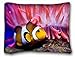 Produktbild Decorative Standard Pillow Case Animals clown fish actinia sea water diving ocean bottom stone 20"*26" One Side