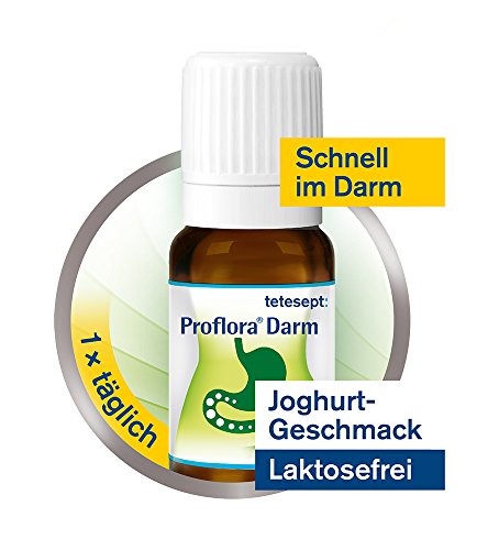 tetesept Proflora Darm Aktiv-Kulturen Trinkampullen – 7, 5 Mrd. Milchsäurebakterien in Trinklösung, ergänzt um darmgesunde Nährstoffe – 1er Pack à 7 Fläschchen [Nahrungsergänzungsmittel]