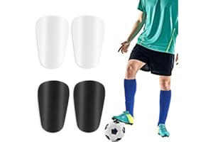 Heyu-Lotus 2 Pairs Mini Football Shin Guards Set, Mini Soccer Shin Guards Shins Pad for Boys Girls Football Running Training Beginner, Aged 5-10