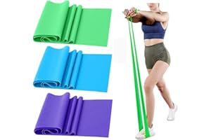 GIMIRO Stretch Belt, Elastic Resistance Band, Pilates Belt, Yoga Band, Flexible Straps for Exercises, Fitness, Training, Weight Loss, Rehabilitation Belt