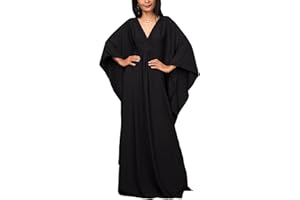 YouKD Wemen's - Vestido largo caftán bohemio para traje de baño de playa, talla única