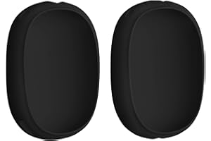 kwmobile Silikonowe pokrowce kompatybilne z Apple AirPods Max (zestaw 2 szt.) - etui na nauszniki - czarne