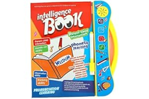 Toy Imagine™ Interactive Sound Book for Kids (Ages 2–7) – Learn Alphabets, Numbers, Shapes & Phonics | Educational Talking Book with Music & Touch Features | Multicolor Learning Toy for Toddlers