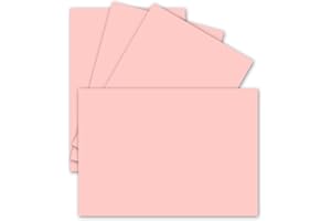 FARBENFROH BY GUSTAV NEUSER Lot de 25 cartes simples, format A6, 10,5 x 14,8 cm, 240 g/m², rose, carton de couleur, papier de bricolage, cartes postales vierges
