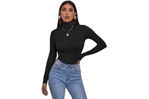 Zaif & Hari® Women's Polo Roll Neck Long Sleeve Turtle Neck Jumper - Ladies Plain Mockneck Casual Top Plus Size 8-26