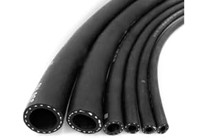 PC INDUSTRIES LTD 8mm Rubber Braided Rubber Fuel Hose for Unleaded Petrol / Diesel Oil, Line Pipe UK (10 Metres)