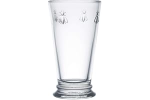 LA ROCHÈRE LA ROCHERE BEE FBA_43606701 Grand gobelet en verre, 10 oz, paquet de 6