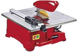 Einhell Fliesenschneidmaschine TC-TC 800 (800 W, 2.950 min-1, neigbarer Edelstahltisch mit Winkelskala, verstellbarer Winkelanschlag, Parallelanschlag mit Skala, inkl. Diamanttrennscheibe Ø 180)