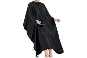 ‎IC-COLLECTION IC collection FRISEURUMHANG Hakenverschluss, atmungsaktiv, wasserabweisend, 126x146cm, Schwarz