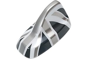 UVCANY MINI F54 F60 2014-2023 copertura antenna per Mini Cooper ONE/S/JCW Serie F Clubman F54 Countryman F60(Union Jack Grey, antenna senza luce)