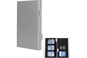 ACYDSR 1 Stück Speicherkarten Tasche, Speicherkarten Schutzhülle, Speicherkartenetui Wasserdicht, Wasserdicht Schutzhülle, Tragetasche SD Karten Case Box, Für 6pcs SD und 12pcs TF Karten