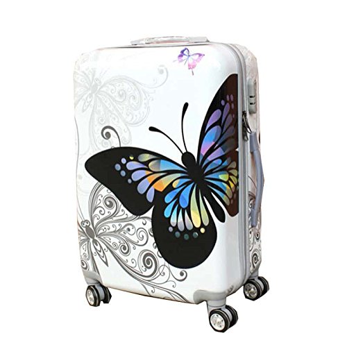 Tramp & Badger Polycarbonate Butterfly Printed 360 Degree Rotating Wheels Trolley Bag (28Inch, Multicolour) RS.4125 (67.00% Off) - Amazon Tramp & Badger Polycarbonate Butterfly Printed 360 Degree Rotating Wheels Trolley Bag (28Inch, Multicolour) RS.4125 (67.00% Off) - Amazon