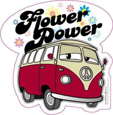 Preisvergleich Produktbild Flower Power Sticker