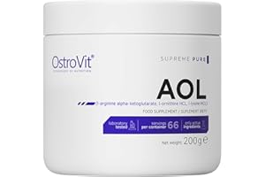 Ostrovit AOL 200g | Pure Unflavored | L-Arginine AAKG L-Ornithine L-Lysine | Muscle Pump and Growth