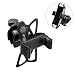 Produktbild KOBWA Bike Phone Mount, Universal Einstellbar Silikon Fahrrad Handyhalter Lenker Cradle Clamp mit 360 ° Rotation für iPhone X 8 7 7 6 S 6 Plus, Die Meisten Android Smartphones (Schwarz)