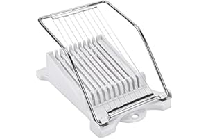 SOBOTOO Luncheon Meat Slicer - Design for Cheese,Boiled Egg,Fruit,Food Cutter Canned Meat Slicer with 10 Cutting Wire in Stainless Steel