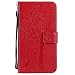 Produktbild Galaxy J7 2016 Hülle, Thrion Lederhülle Handyhülle mit [Frei Schutzfolie], Premium PU Tasche Leder Flip Case Cover Schutzhülle für Samsung Galaxy J7 2016 - Grün