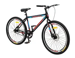 Geekay Hashtag 27.5t 29t Single Speed Steel Frame 17 inches Dual disc Brake WithoutGear Mountain bike/Bicycle for Unisex Adults Ideal Height 5.7inch-6Ft+ Age 13Year& Above(92% Assembled Rest Easy Self-Assembly)