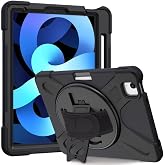 UnDePlus iPad Air 11in&ccedil; M4/M3/M2 2026-2024 ile uyumlu Kılıf Defender Askılı Zırhlı Tank Case