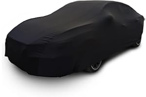 SjYsXm Stretch Satin Interni Telo Copriauto compatibile con Porsche 911 992 991 997 996 Carrera Targa Turbo 4 S 4S GTS 1998-2022/718 982 981 987 986 T S GTS 1996-2022, Elastici Copertura Telo Copri