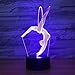 Produktbild H.JPT Night Light Gymnastics 3D Lights Colorful LED Table Lamp Touch Switch Acrylic Visual Gift Stereo Lamp for Boy Girl Watch Winder Box