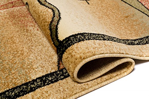 TEPPICH KLASSISCH SEHR BUNT wunderschöne Muster PERFEKT INS WOHNZIMMER in Creme (190 cm x 270 cm) - 4