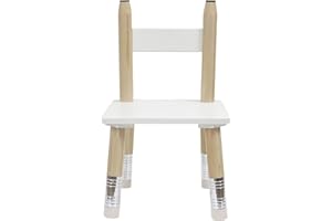 HOME DECO KIDS HD6740 HD6740-Mesa y 2 sillas de lápices para niños, Blanco – Madera – Fucsia, 55x42x55 cm